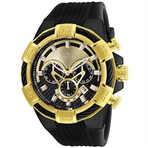 Invicta Men`s Quartz Stainless Steel and Silicone Casual Watch 24699