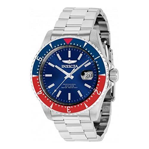 Invicta Men`s 36784 Pro Diver Automatic 3 Hand Blue Dial Stainless Steel Watch