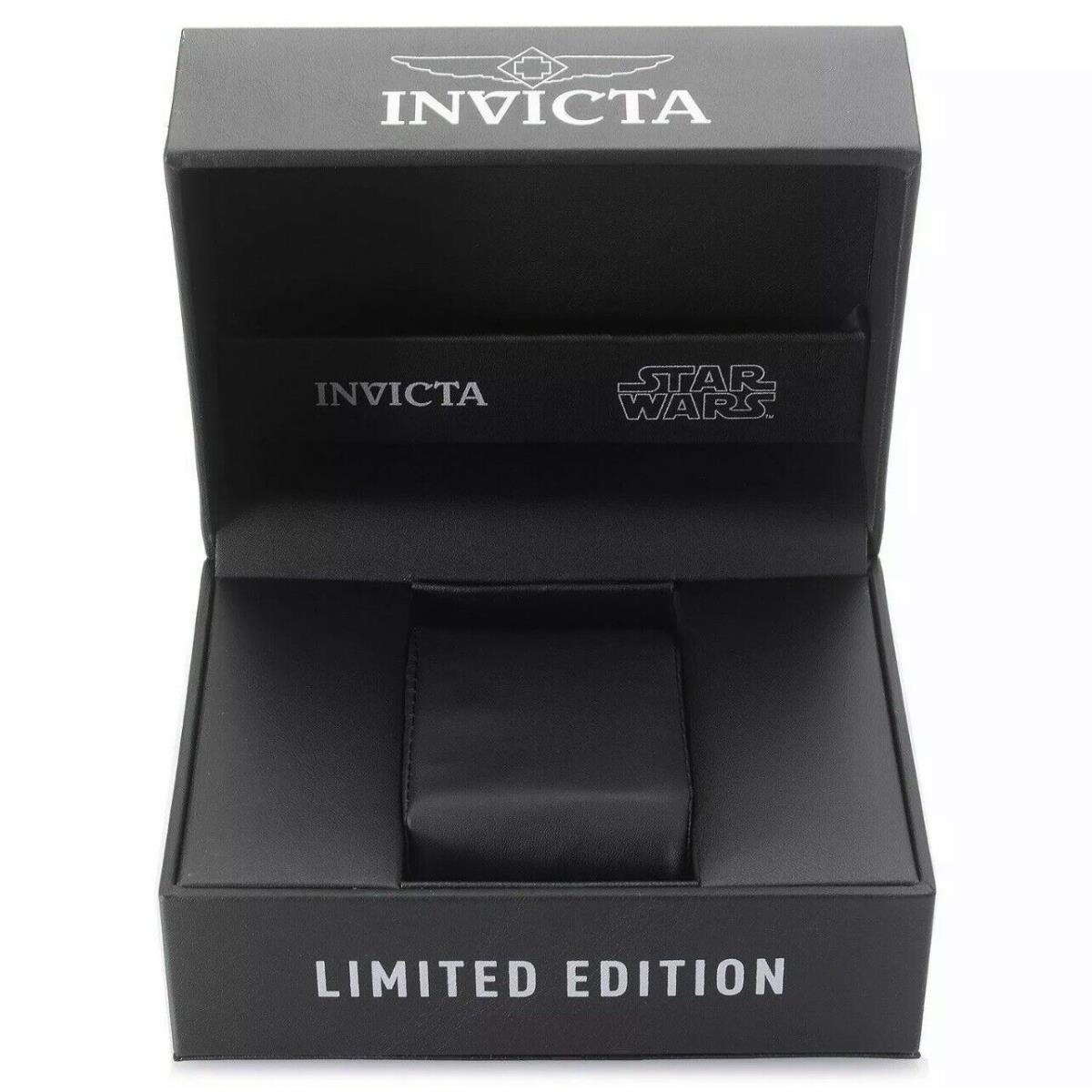 Invicta Star Wars Darth Va Limited Transparent 51.5mm Chronograph Mens Watch - Dial: Black, Band: Black, Bezel: Black