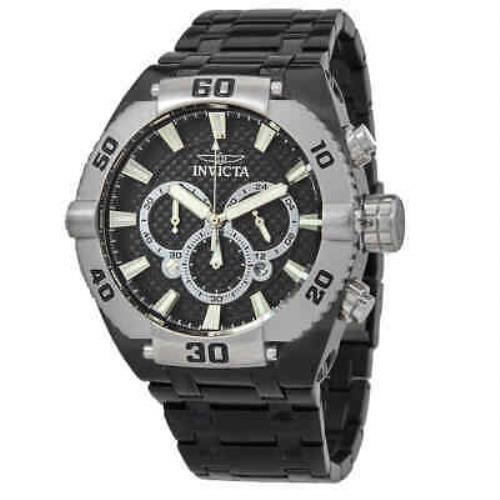Invicta Coalition Forces Chronograph Black Dial Men`s Watch 27260 - Black Dial, Black-plated Band