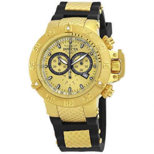 Invicta Subaqua Noma Sport Chronograph Gold Dial Men`s Watch 5517 - Gold Dial