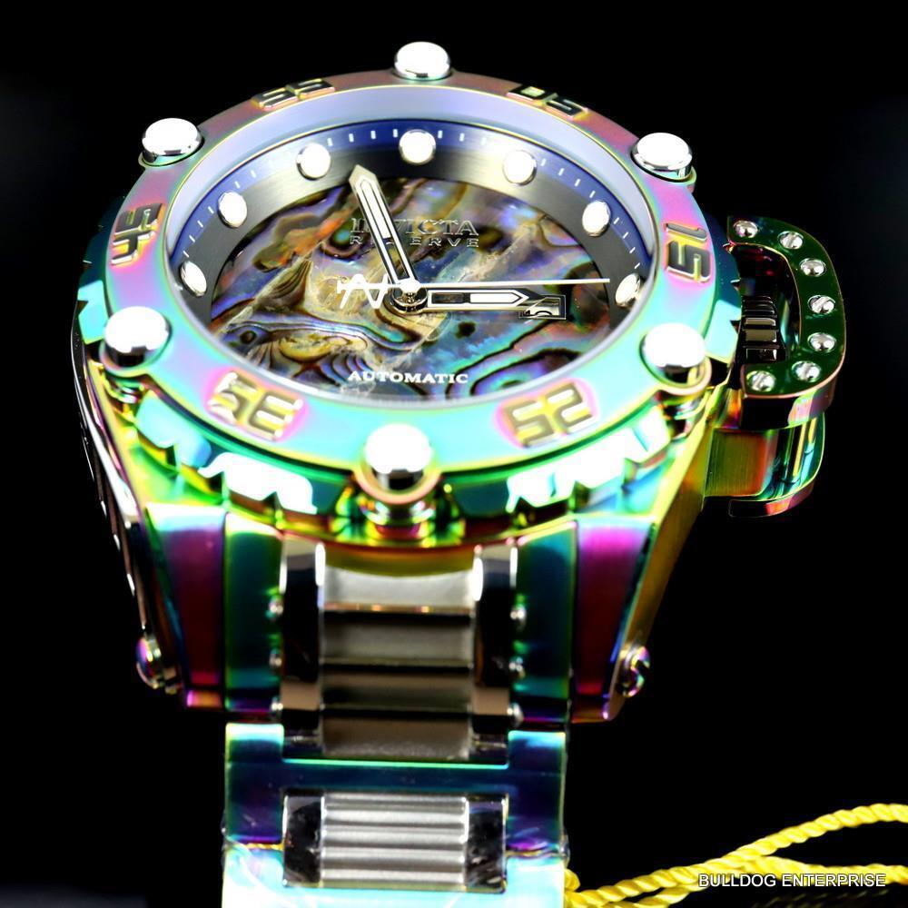 Invicta Reserve Flying Fox Iridescent Steel Abalone Automatic 52mm Watch