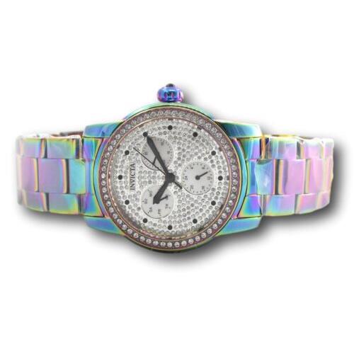 Invicta watch Angel - White Dial, Multicolor Band, White Bezel