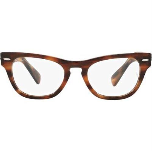 Ray-ban Ray BAN-RX2201V Laramie 2144 Cateye Eyeglasses Polished Striped ...