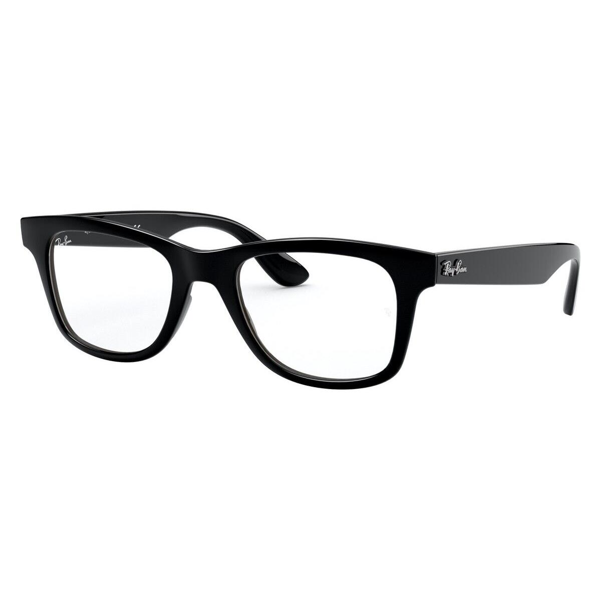 Ray-ban Ray Ban RX4640VF 2000 Black Eyeglass Frames 52-20-150 - Italian - Black , Black Frame