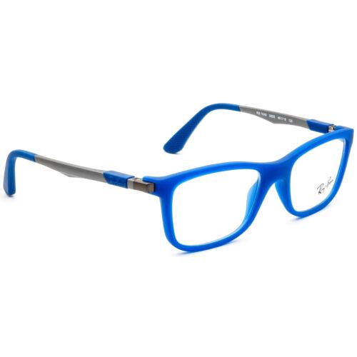 Ray-ban Kids` Eyeglasses RB 1549 3655 Matte Blue/gunmetal Rectangular 46 16 125 - Frame: Matte Blue/Gunmetal
