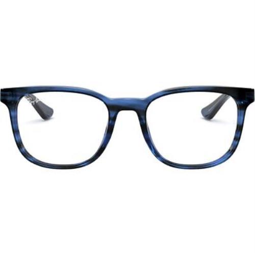 Ray Ban Ray Ban Rx5369 8053 Square Eyeglasses Polished Striped Blue 8056597261784 Ray Ban