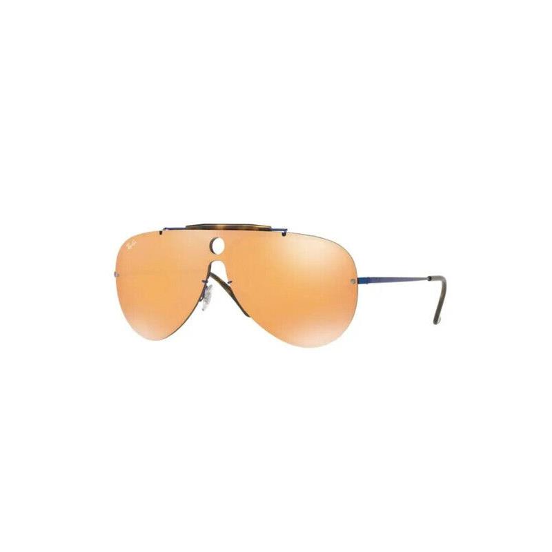 Ray-ban RB3581N 90387J Blue Aviator Orange Mirror 132-140mm Unisex Sunglasses