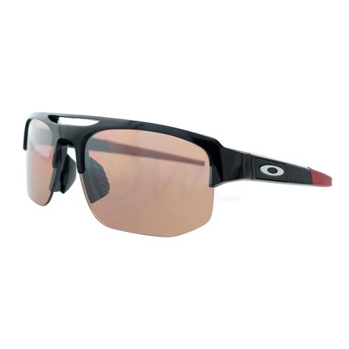 Oakley Mercenary 0OO9424F 942408 Polished Black Rectangle Mens Sunglasses - Polished Black, Frame: Polished Black, Lens: Prizm Dark Golf