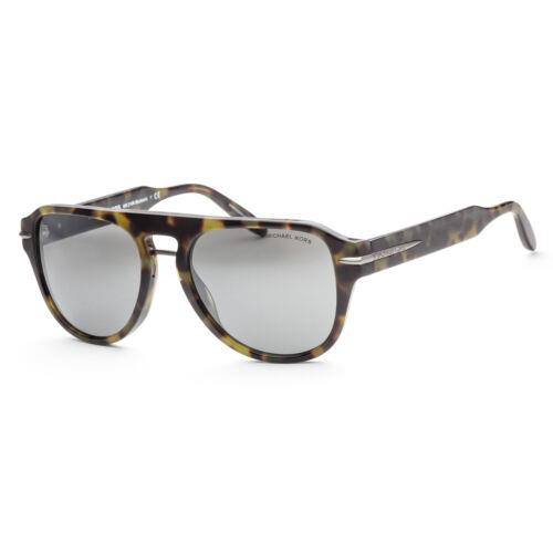 Michael Kors Men`s MK2166-37056G Burbank 56mm Olive Tortoise Sunglasses - Green Frame, Grey Lens, Olive Tortoise Other Frame