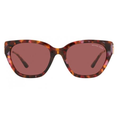 Michael Kors MK2154 309975 Lake Como Pink Tortoise W/ Dark Berry Solid 54MM