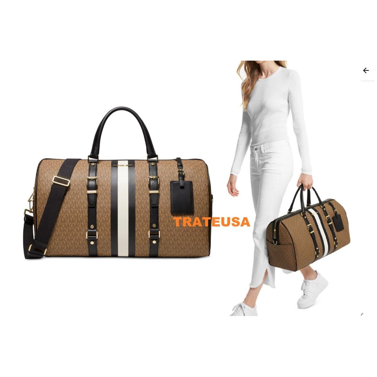 Michael Kors Bedford Travel XL Weekender Duffle Bag Husk Multi