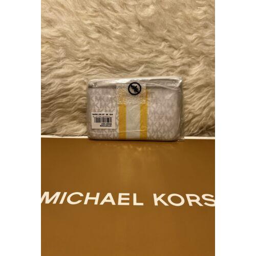 Michael Kors wallet  - Bright White w/Yellow Strip 1