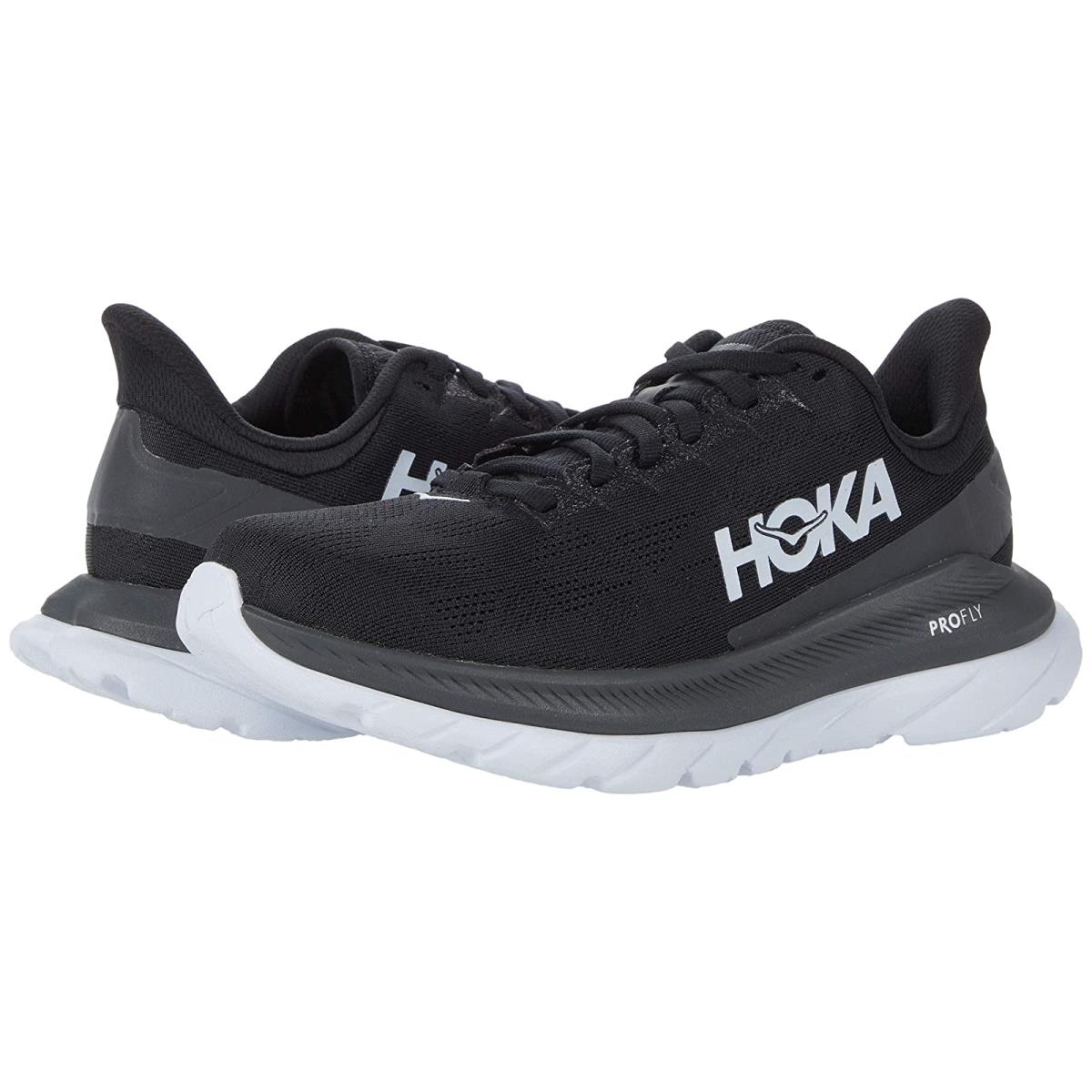 Woman`s Sneakers Athletic Shoes Hoka Mach 4 Black/Dark Shadow