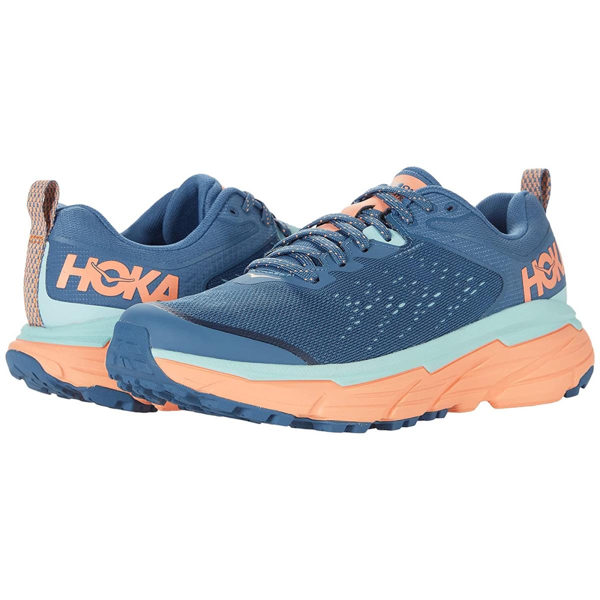 Woman`s Sneakers Athletic Shoes Hoka Challenger Atr 6 Real Teal/Cantaloupe