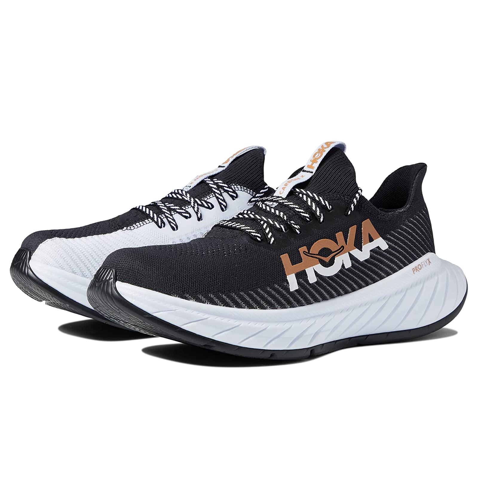 Man`s Sneakers Athletic Shoes Hoka Carbon X 3 Black/White