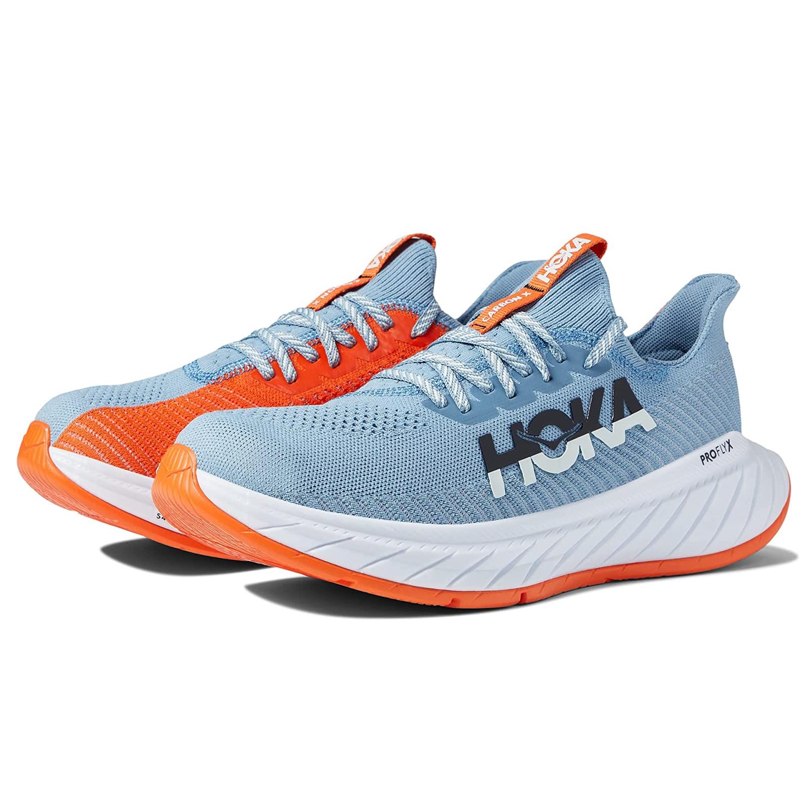 Man`s Sneakers Athletic Shoes Hoka Carbon X 3 Mountain Spring/Puffin`s Bill