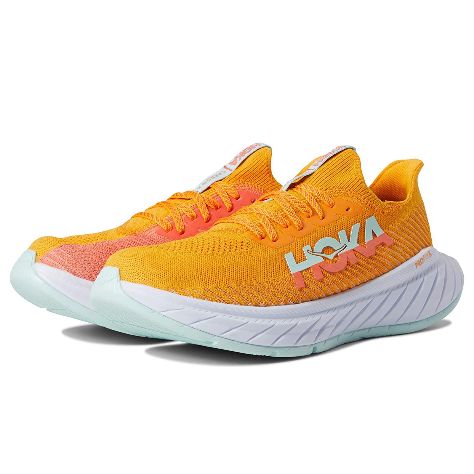 Man`s Sneakers Athletic Shoes Hoka Carbon X 3 Radiant Yellow/Camellia