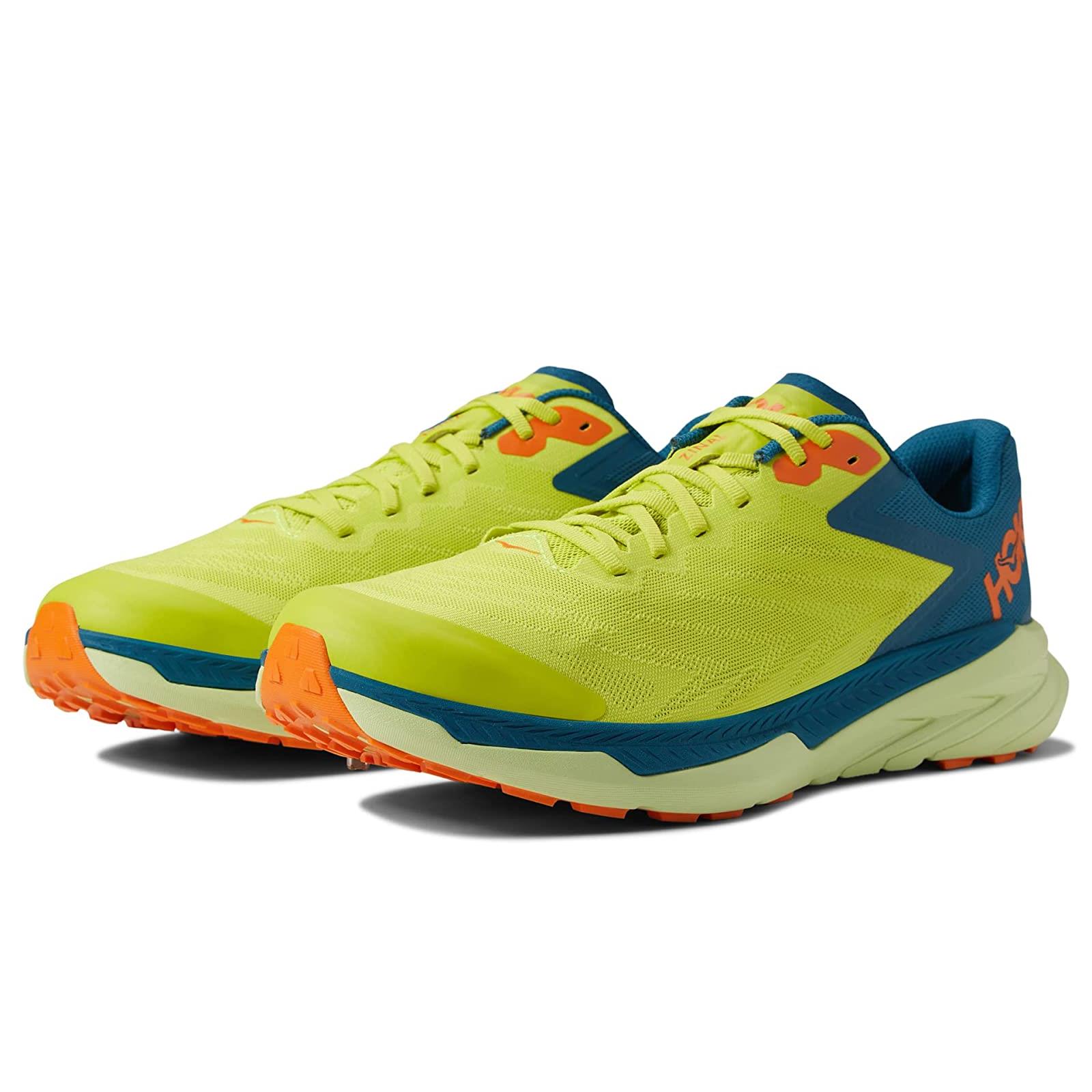 Man`s Sneakers Athletic Shoes Hoka Zinal Evening Primrose/Blue Coral