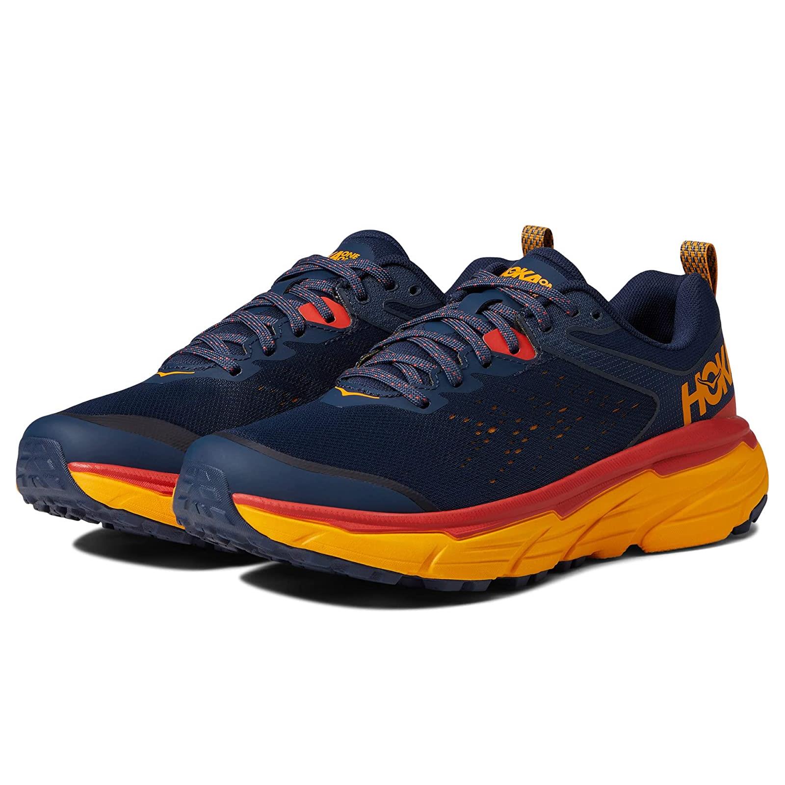 Man`s Sneakers Athletic Shoes Hoka Challenger Atr 6 Outer Space/Radiant Yellow