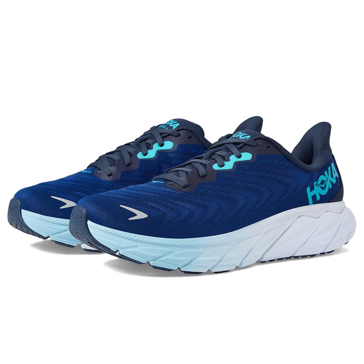 Man`s Sneakers Athletic Shoes Hoka Arahi 6 Outer Space/Bellwether Blue