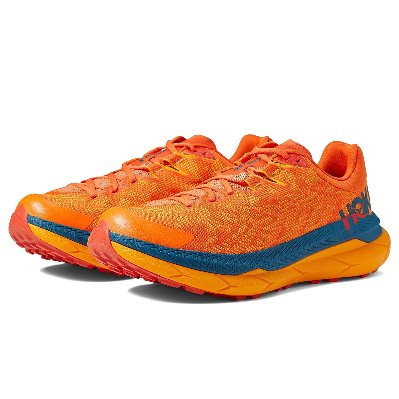 Man`s Sneakers Athletic Shoes Hoka Tecton X Persimmon Orange/Radiant Yellow
