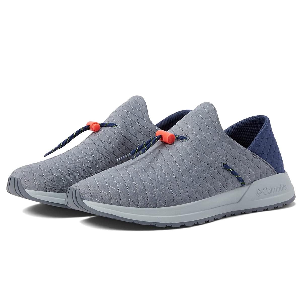 Man`s Sneakers Athletic Shoes Columbia Wildone Moc Grey Ash/Red Quartz