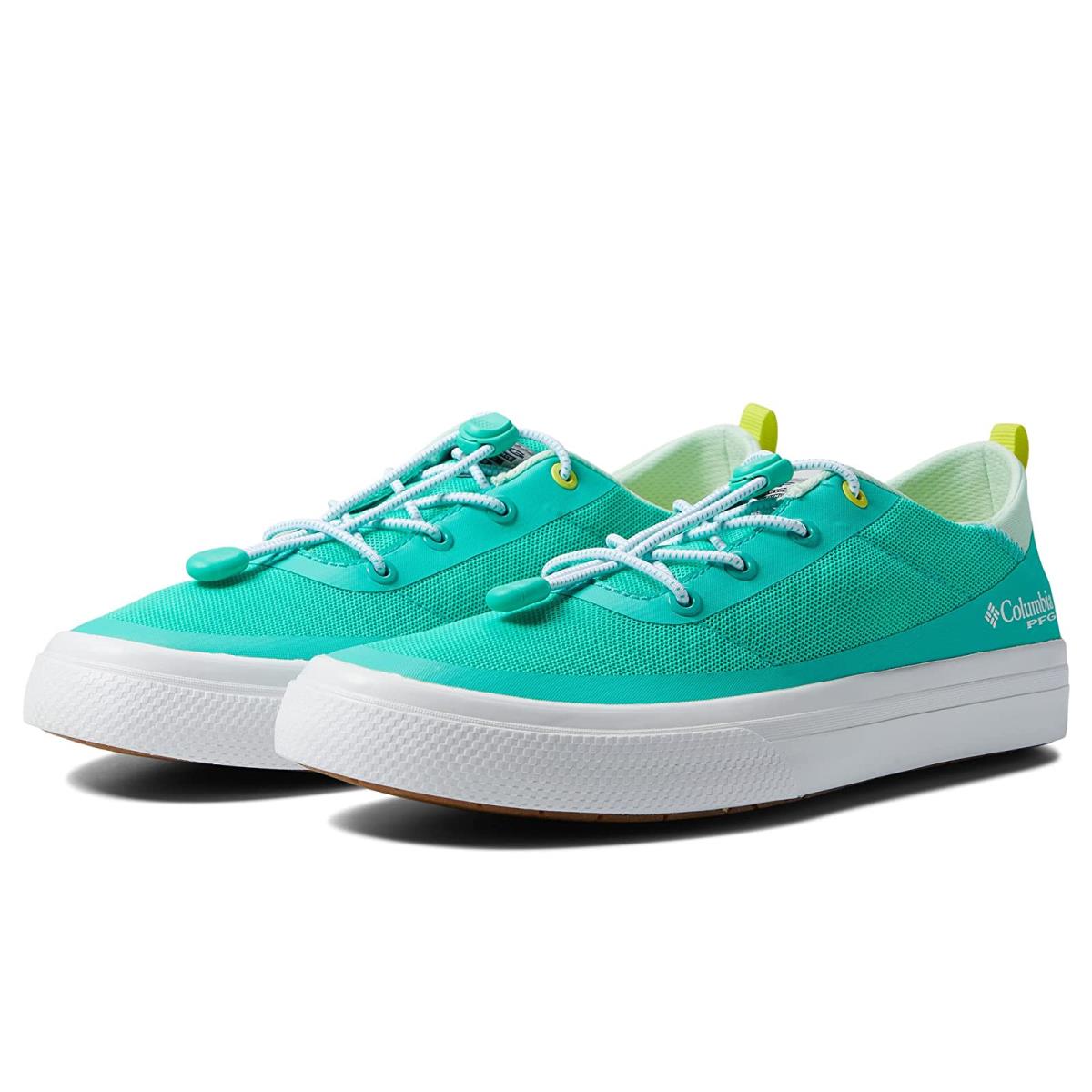 Woman`s Sneakers Athletic Shoes Columbia Bonehead Pfg Electric Turquoise/White
