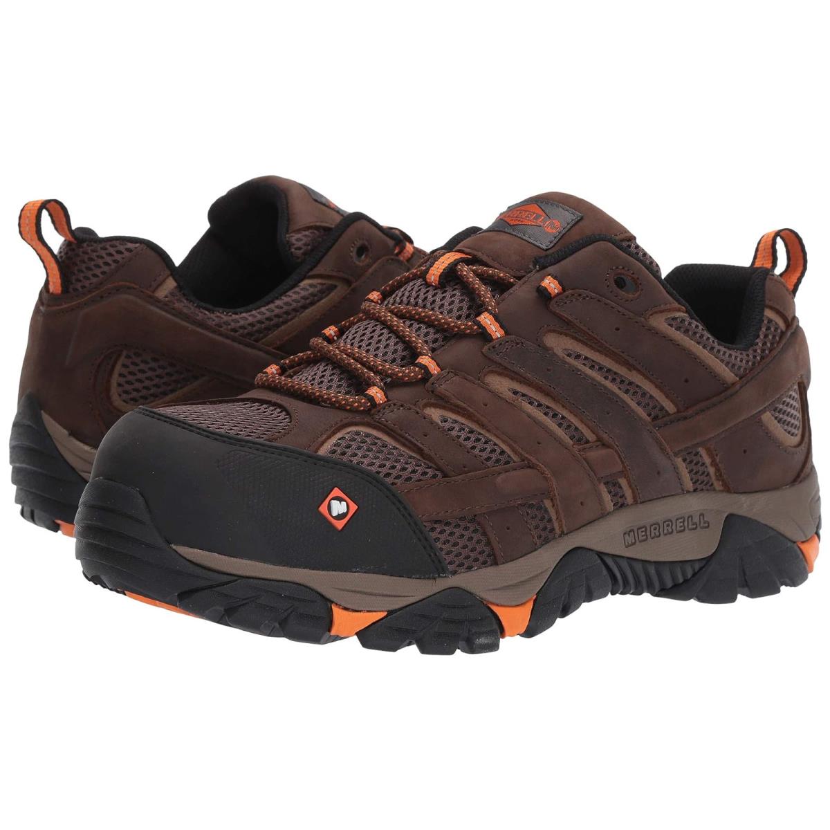 Man`s Sneakers Athletic Shoes Merrell Work Moab Vertex Vent Composite Toe Clay