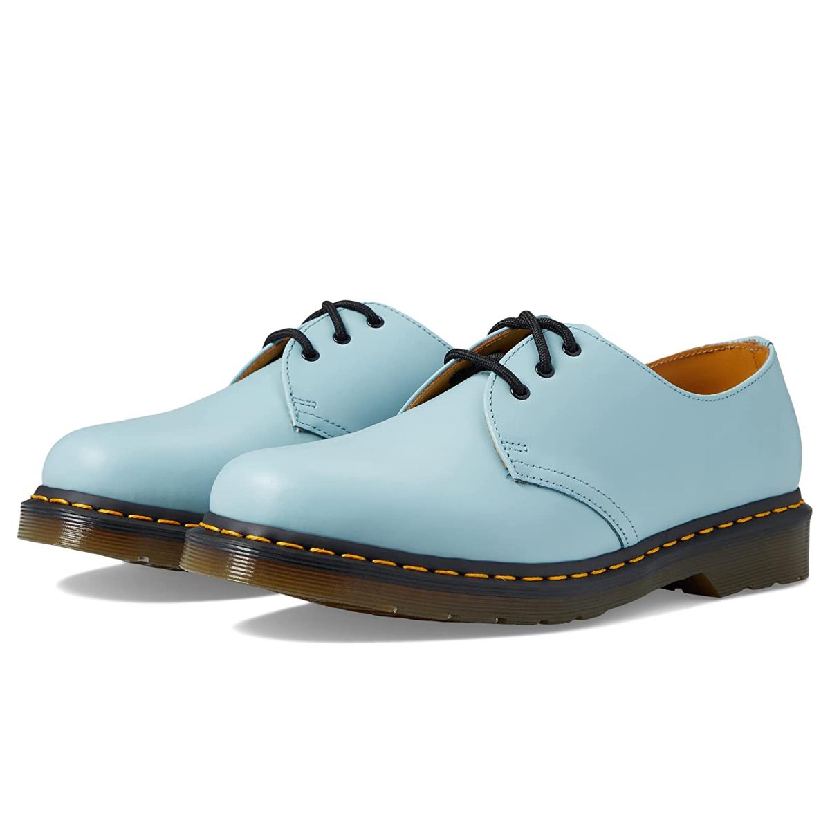 Unisex Oxfords Dr. Martens 1461 Smooth Leather Shoes Card Blue Smooth