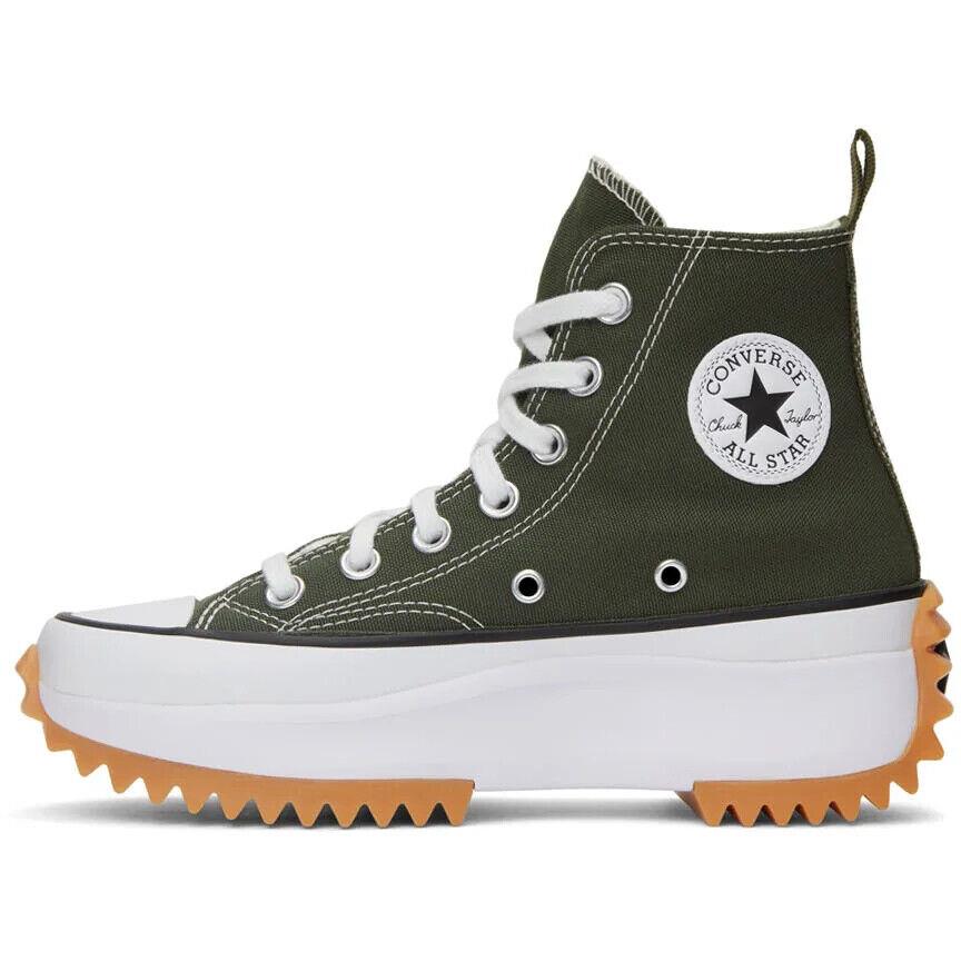 Converse Women`s Run Star Hike Platform Chunky Sneakers Boots Shoes--khaki/green - Green