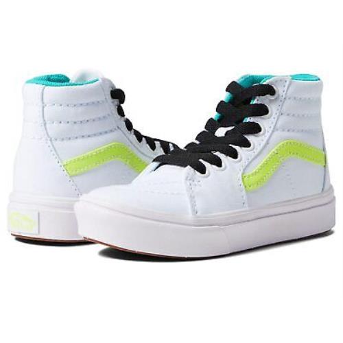 Boy`s Sneakers Athletic Shoes Vans Kids Comfycush SK8-Hi Little Kid