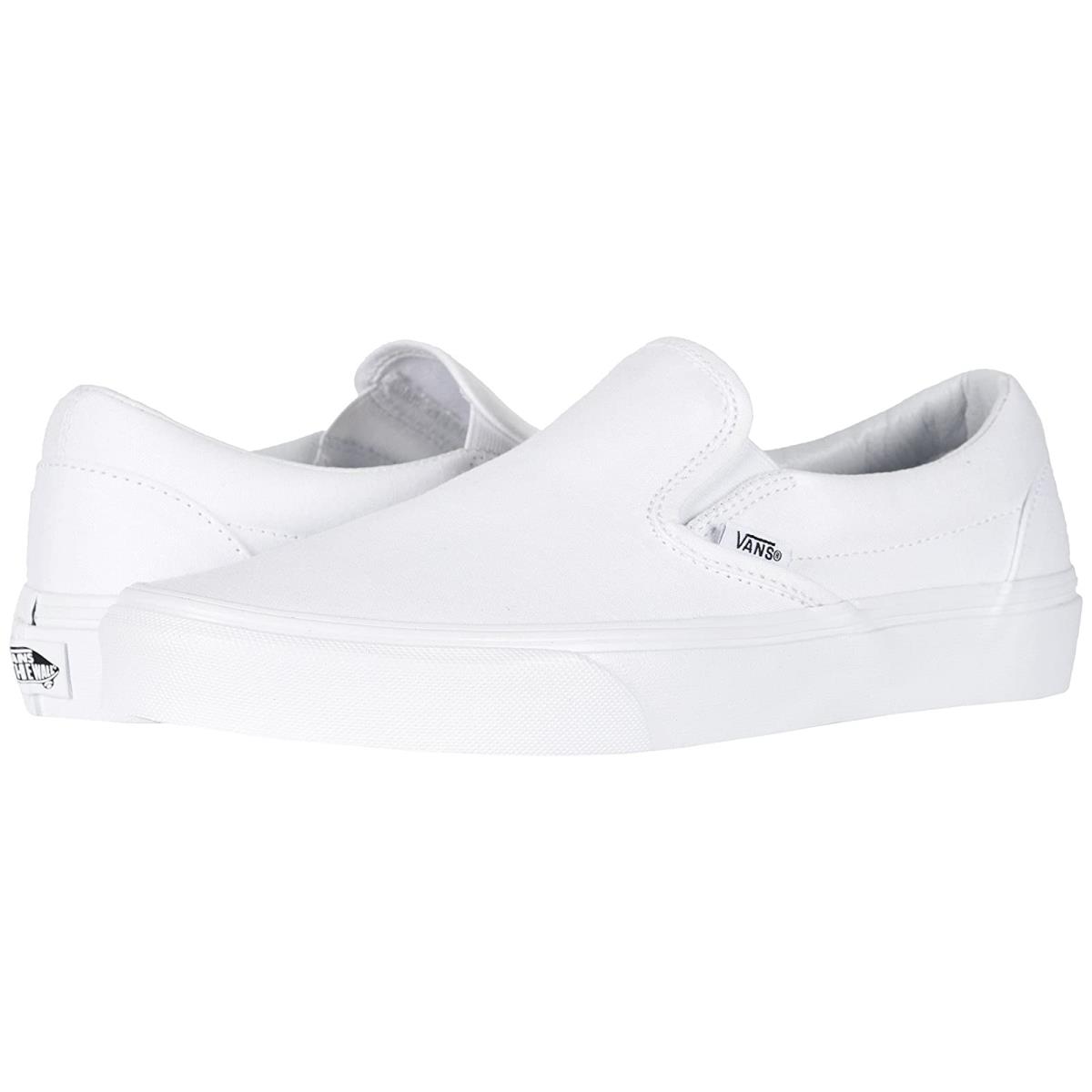 Unisex Sneakers Athletic Shoes Vans Classic Slip-on Core Classics True White (Canvas)