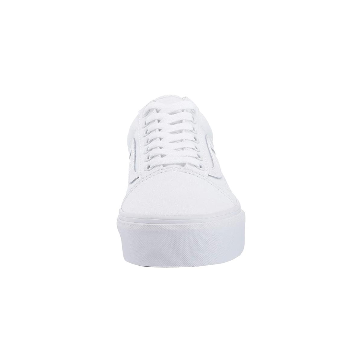 Unisex Sneakers Athletic Shoes Vans Old Skool Platform True White