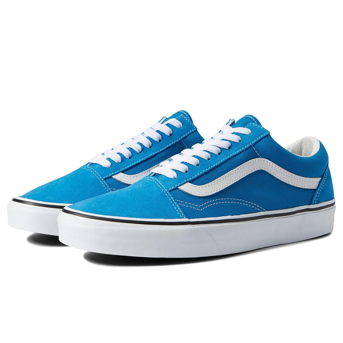 Unisex Sneakers Athletic Shoes Vans Old Skool Color Theory Mediterranian Blue