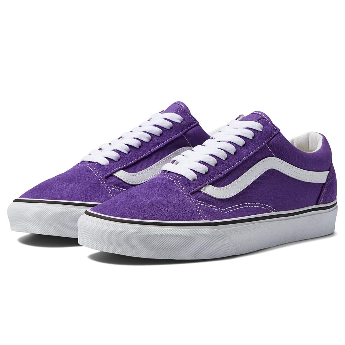 Unisex Sneakers Athletic Shoes Vans Old Skool Color Theory Tillandsia Purple