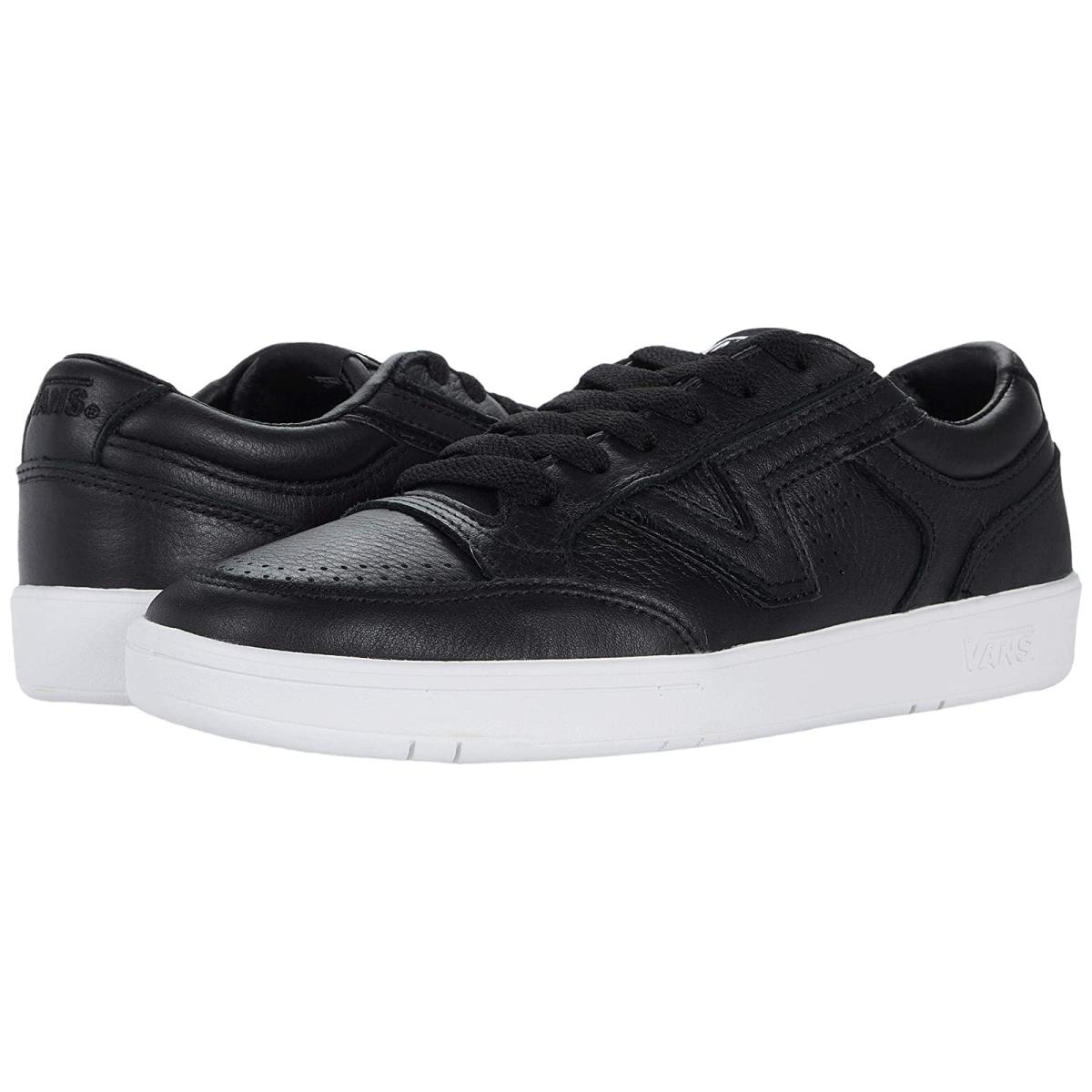 Unisex Sneakers Athletic Shoes Vans Lowland CC (Leather) Black/True White
