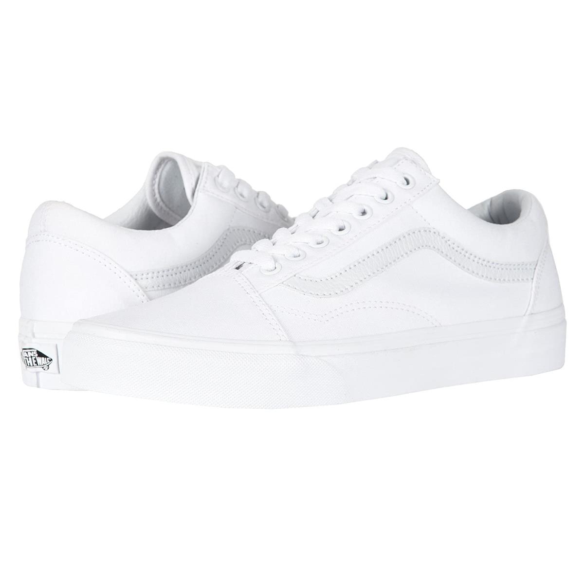 Unisex Sneakers Athletic Shoes Vans Old Skool Core Classics True White