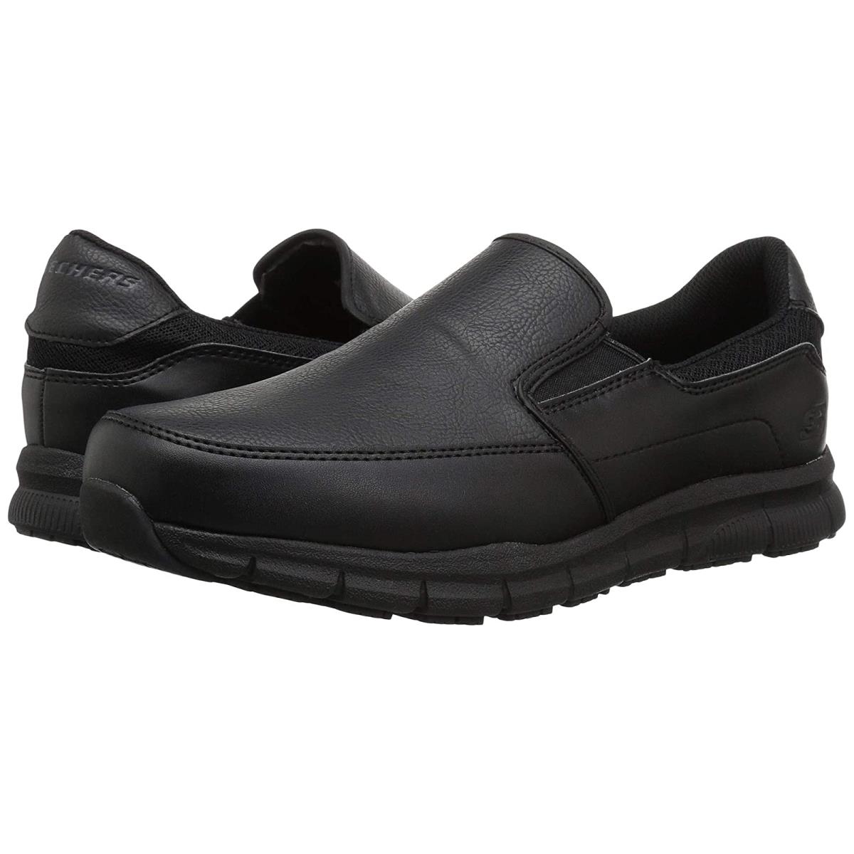 Man`s Sneakers Athletic Shoes Skechers Work Nampa - Groton Black