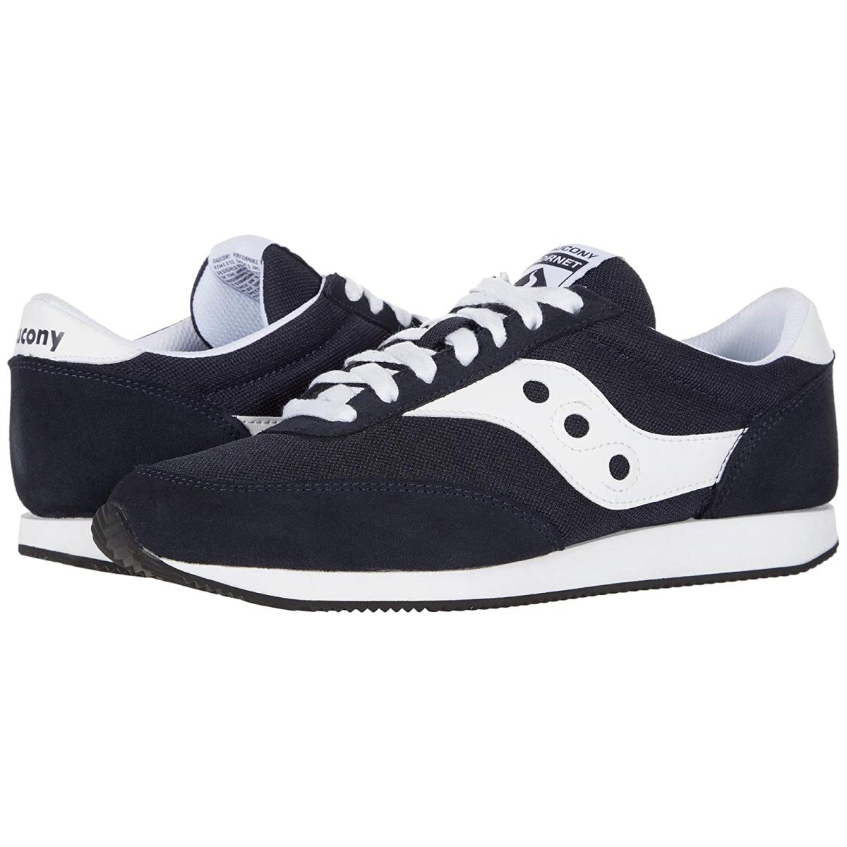 Man`s Sneakers Athletic Shoes Saucony Originals Hornet Navy/White