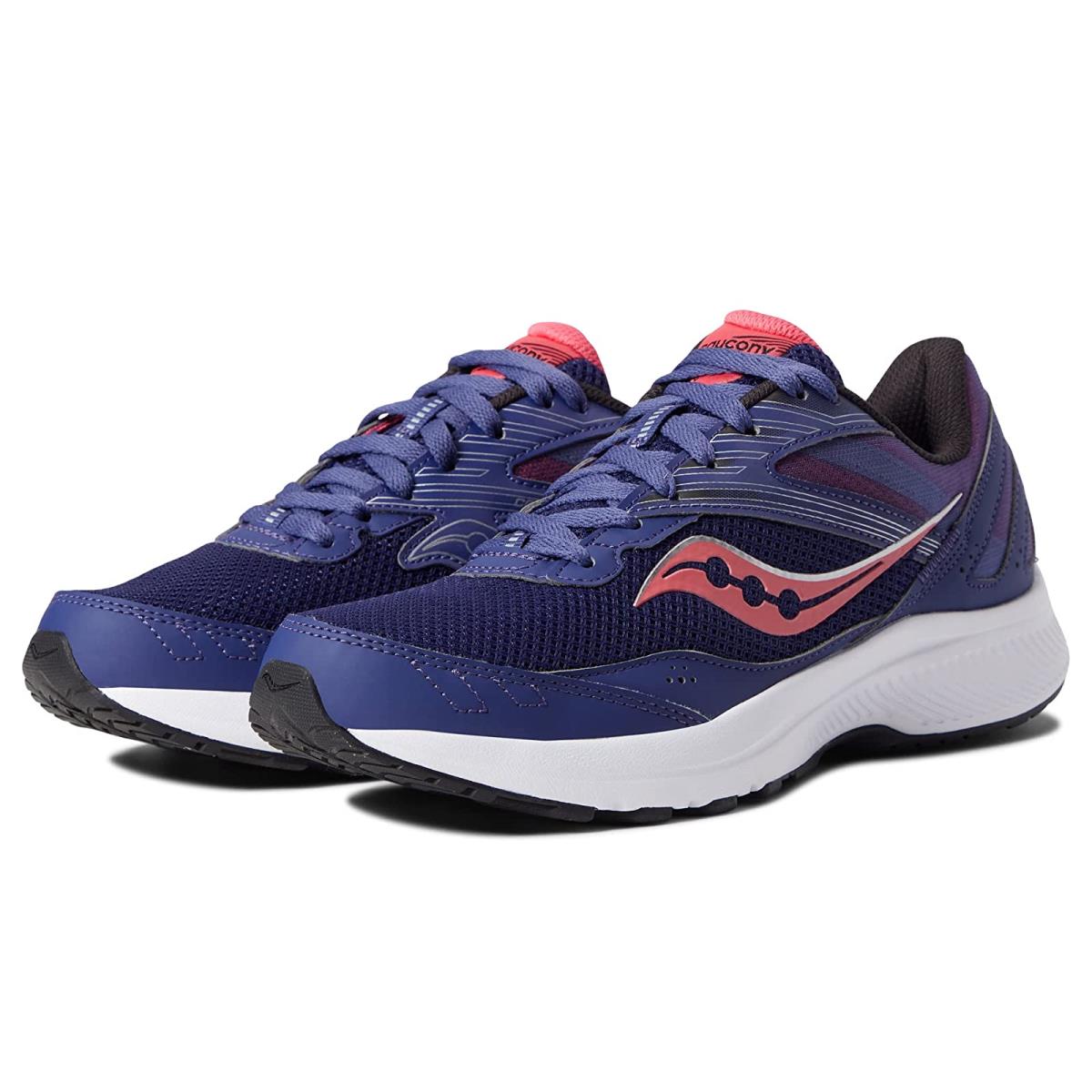 Woman`s Sneakers Athletic Shoes Saucony Cohesion 15 Cobalt/Punch