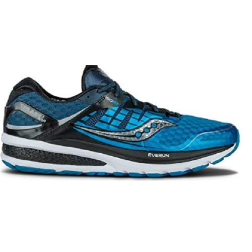 Saucony Mens Triumph ISO2 Running Shoes Blue/black/silver S20290-4 14M