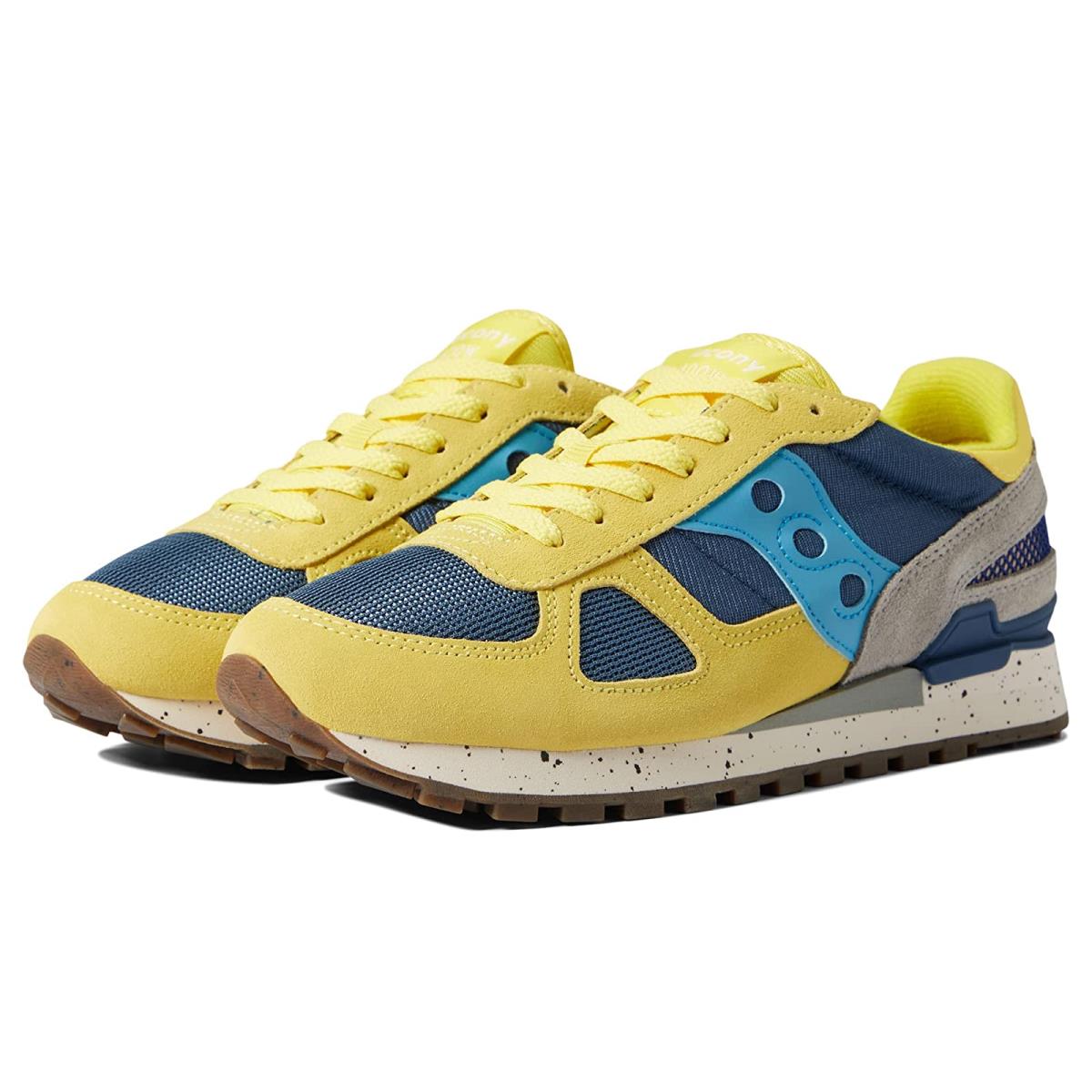Unisex Sneakers Athletic Shoes Saucony s Shadow Yellow/Navy 3