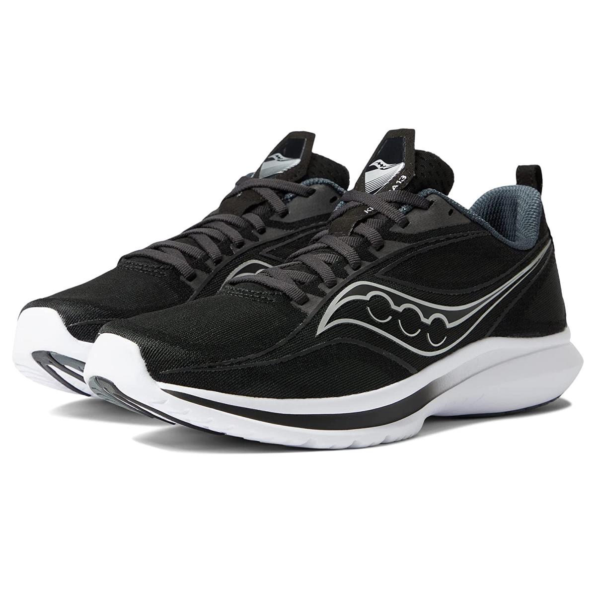 Man`s Sneakers Athletic Shoes Saucony Kinvara 13 Black/Silver