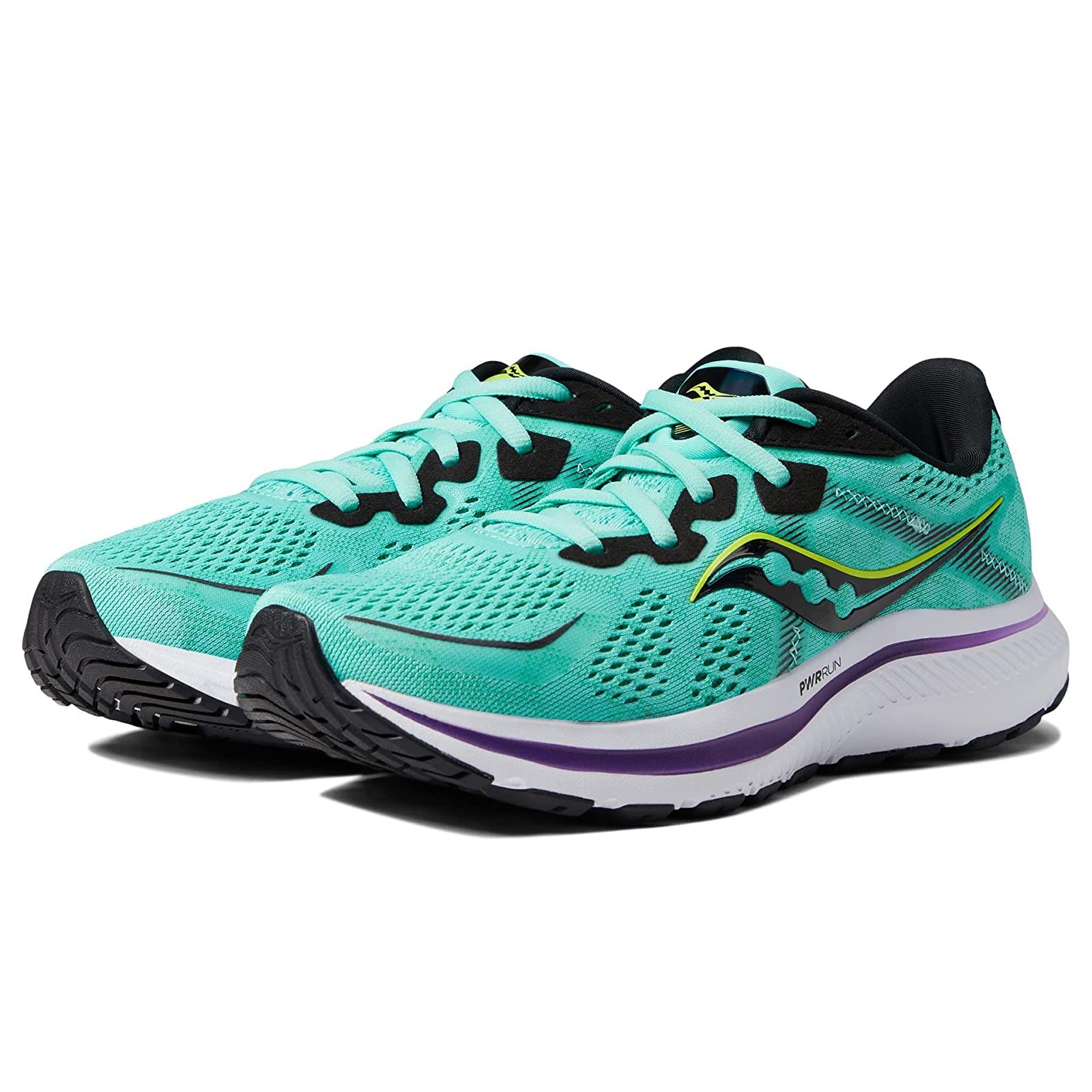 Woman`s Sneakers Athletic Shoes Saucony Omni 20 Cool Mint/Acid