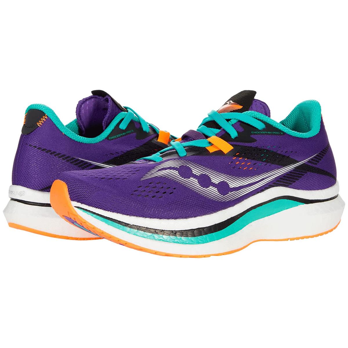 Woman`s Sneakers Athletic Shoes Saucony Endorphin Pro 2 Concord/Jade