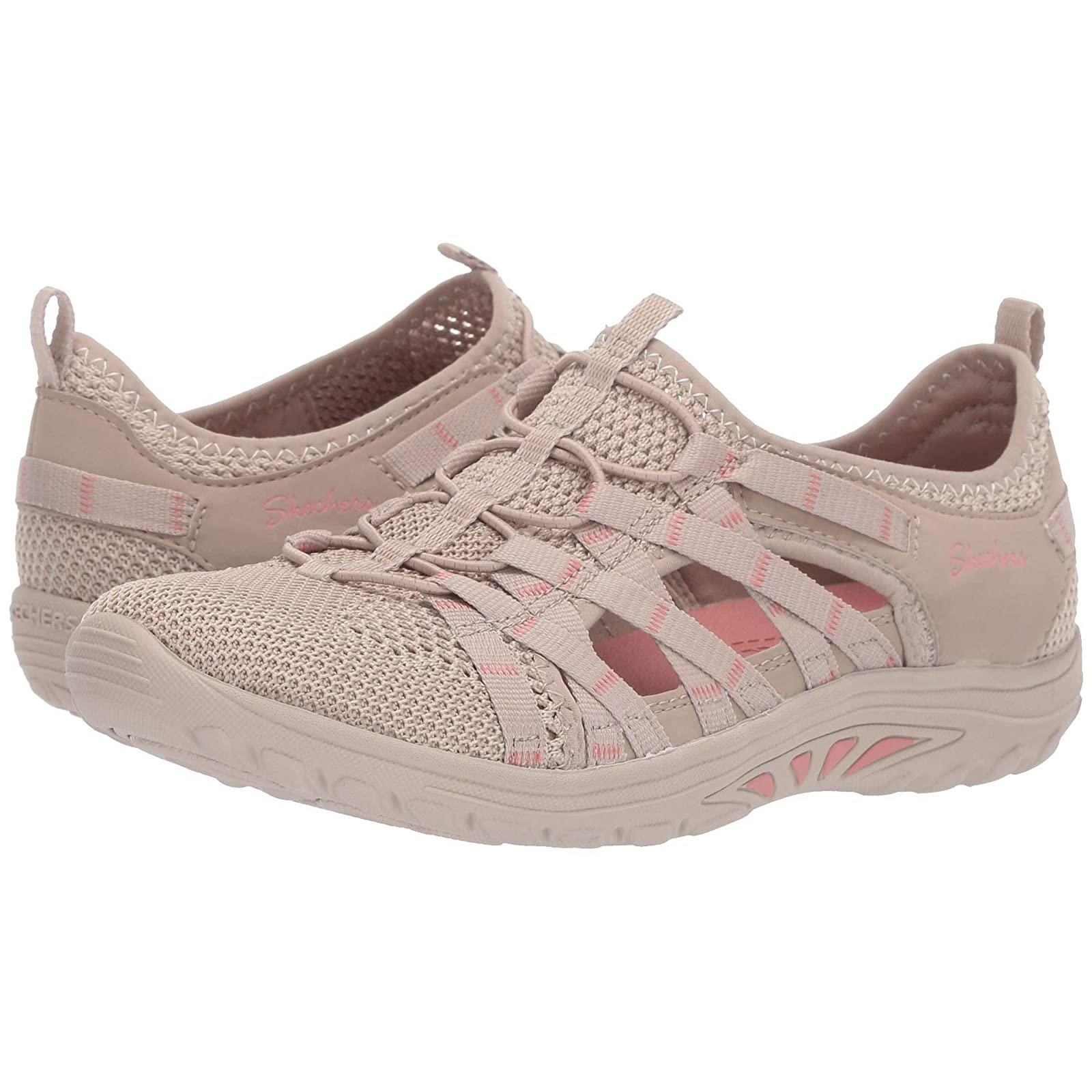 Woman`s Sneakers Athletic Shoes Skechers Reggae Fest - Neap Taupe
