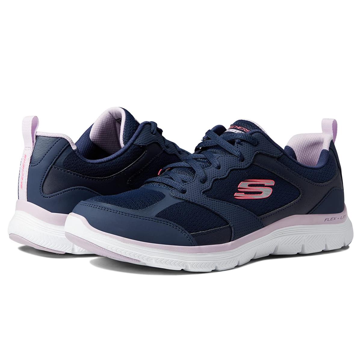 Woman`s Sneakers Athletic Shoes Skechers Flex Appeal 4.0 - Active Flow Navy