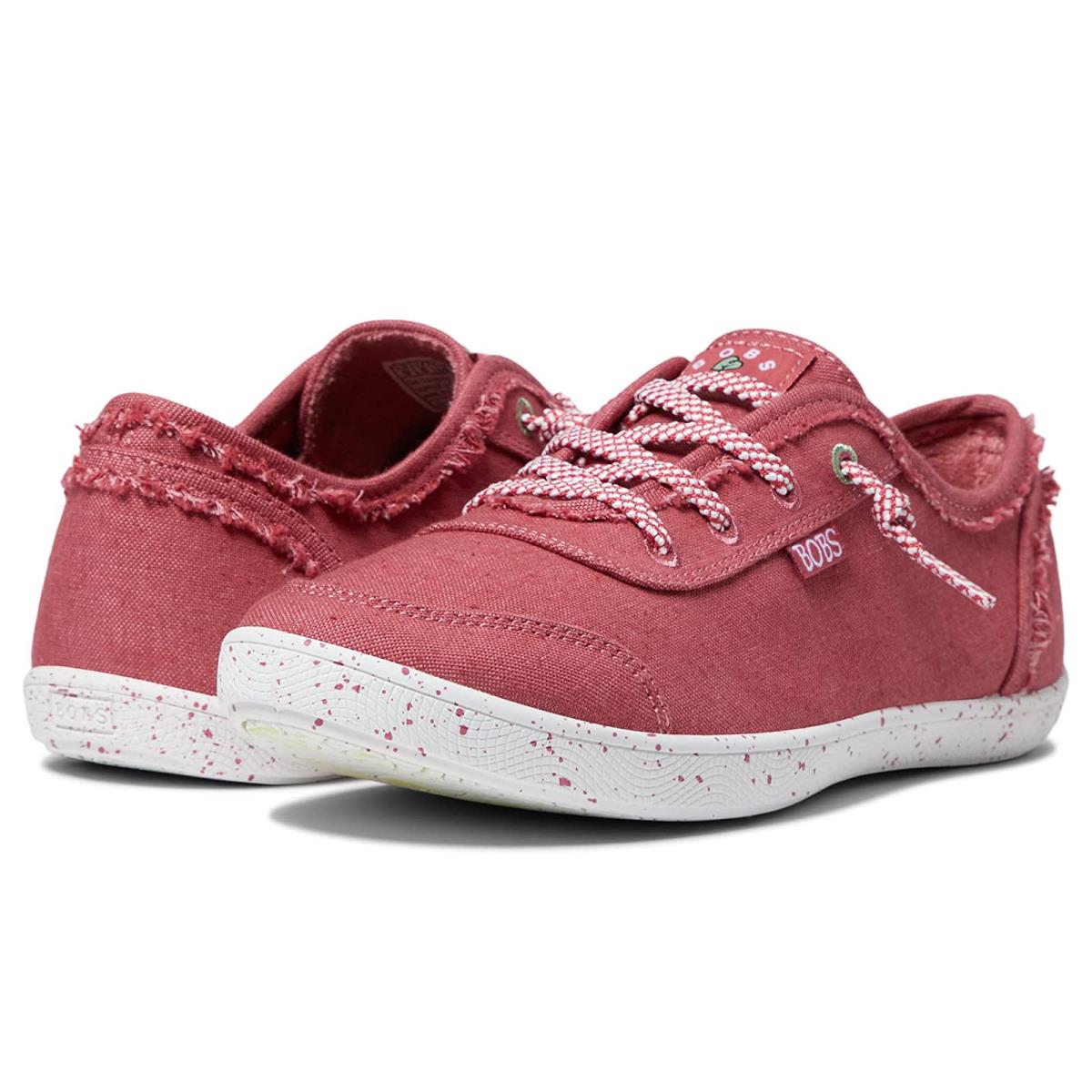Woman`s Shoes Bobs From Skechers Bobs B Cute - Clean Life Red