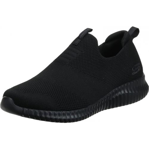 Skechers Elite Flex Men`s Wasik Loafer Shoes Black/Black